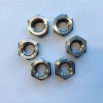 sunkioji šešiabriaunė veržlė