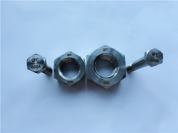 lydinio 660 varžtai ir veržlės, tvirtinimo detalės din1.4980