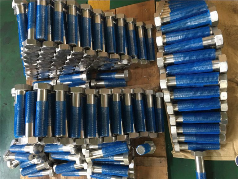 sus 304l lt1.4306 ss užsegimo šešiabriauniai varžtai iso4014 pusės sriegis